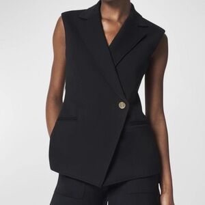 NWOT SPANX Ponte Tailored Vest M